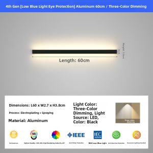 JINGYA | Modern Long Aluminum Wall Lamp for Living Room Bedroom