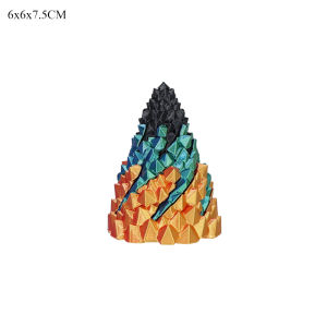 Three Layer Spiral Cone Impossible Stone Passthrough Fidget Helix Rotating Pressure Reducing Toy Pyramid Ornaments 3D Printed
