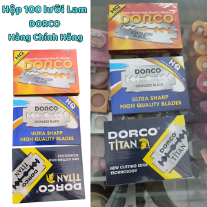 Hộp 100 Lưỡi Lam DORCO TITAN - HQ  Siêu Bén  Siêu Bền  Hàng Chính Hãng Công Ty.