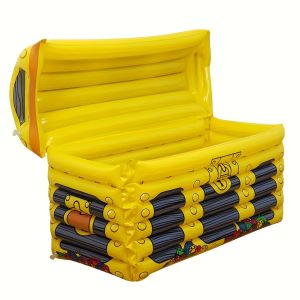 Multifunctional Inflatable Ice Bar & Toy Storage Box Portable Dual-Use Cooler Bin for Home Party Outdoor Picnic Kids Toy Organizer