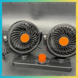 Car Fan Universal 12V and 24V for High Temperature Adjustable Head Cigarette Socket Rotating Fan