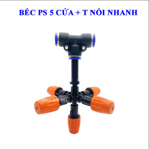 Béc phun sương 5 cửa CAM kèm góc 8mm ( béc cuối )