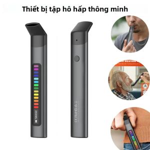 Máy Tập Thở Điện Tử Dành Cho Chạy Bộ Leo Núi Yoga - Máy Kiểm Tra Sức Khỏe Hô Hấp Để Tăng Cường Sức Sống