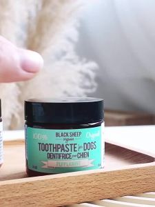 228Canada BlackSheep  Toothpaste Coconut Oil Mint Plant Dog Schnauzer Black Sheep Toothpaste BSO