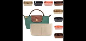Felt Insert Bag Organizer Bag In Bag For Handbag Purse Organizer for Longchamp Mini Shoulder Bag