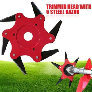 MATA PISAU MESIN POTONG RUMPUT 6 PISAU BAJA TRIMMER TAHAN LAMA