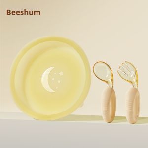 Beeshum | Child Eating Training Round Handle PPSU Spoon