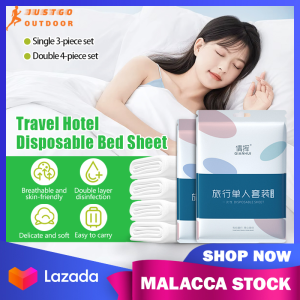 Travel Disposable Bed Sheet Duvet Cover Pillowcase 4-Piece Suit Dirty Proof Sleeping Bag Quilt Cover