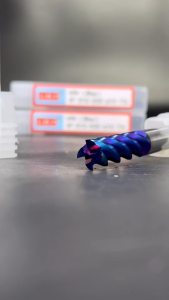 LRT เอ็นมิลคาร์ไบด์ 4ฟัน แข็ง65 HRC เคลือบ NaCoB แข็ง ทนความร้อนสูง 1mm.-8mm.