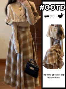 ZHENMANZI | Bộ Đầm Phong Cách Hàn Quốc Mùa Xuân