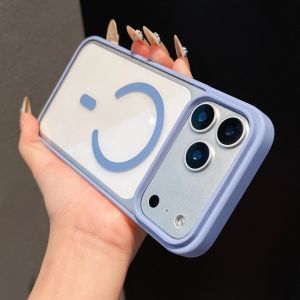 Ốp Lưng Acrylic Trong Suốt Cao Cấp Tương Thích Magsafe Dành Cho iPhone 17/16/15/14/13/12/11 Pro Max - Mặt Lưng Trong Suốt Hỗ Trợ Kết Nối Từ Tính