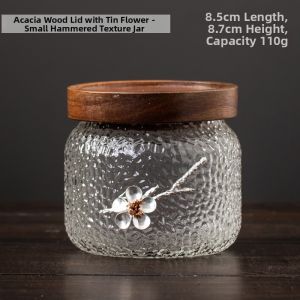 Wooden and Glass Airtight Storage Sealing Jar