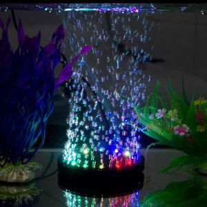 【Free Cleaning Cloth】LED Aquarium Bubble Light Air Stone Submersible Fish Tank LED Air Bubbler Light Air Bubble Stone Lamp for Turtle Fish Tank Decor Underwater Fish Lamp Aquariums Decor Lighting Plant Grow Lamp