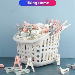 Plastic Clothes Pegs Clips Laundry Clothing Pins Hanging Holder Windproof Towel Socks Drying Rack Bed Sheet Clamp Pegs