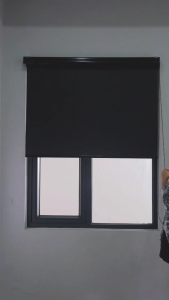 NICEDAYS 100% Blackout Window  Thermal Insulated UV Roller Shades Korean Blackout Roller Blinds For Window Room/Office Decoration (PLAIN BLINDS)