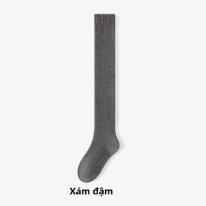 Tất dài nữ MiiOW giữ nhiệt dày dặn vải polyester chống trượt
