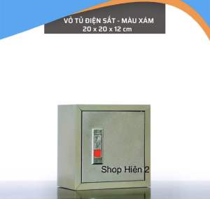 VỎ TỦ ĐIỆN SẮT 20x20x12 - MÀU XÁM/MÀU KEM