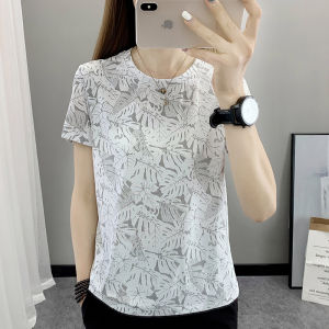 เสื้อยืดแขนสั้นผู้หญิง แห้งเร็ว ผ้าไหมน้ำแข็ง ระบายอากาศได้ดี ใส่เล่นกีฬา วิ่ง ทรงหลวม ฤดูร้อน 2025 คอตุ๊กตา สีสันสดใส เสื้อผ้ากลางแจ้ง