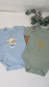 [SG] Personalised Customised Baby Romper Newborn Onesie Baby Shower Gift New Baby Gift