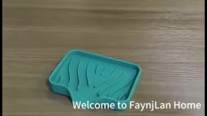 1PCS Silicone Drain Soap Box Kitchen Bathroom Anti-slip Sink Tray Creative Washing Table Soap Tray Free Punch Drain Rack Storage