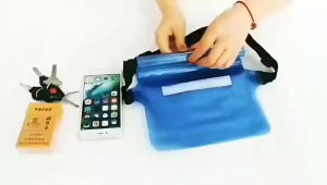 1pc Waterproof Waist Bag Swimming 3-Layer Phone Bag PVC Beach Bag Phone Case Diving Bag