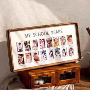 Graduation Commemorative Baby School Enrollment Photo Wooden Frame