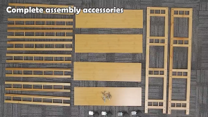 Bamboo Rack Organizer Bathroom Shelves Kitchen Rotating Rack Trolley Corner Shelf