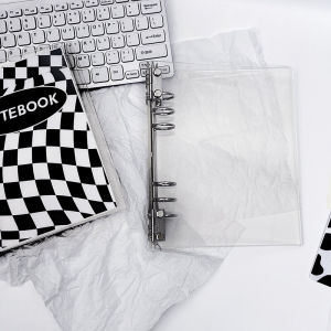 A5 Vỏ Máy Tính Xách Tay Acrylic Album Ghi Sách Tự Làm Album Ảnh Lưu Trữ Sáu Lỗ Xuyên Thấu Loose-leaf Vỏ Lớp Ngoài Dành Cho Doanh Nghiệp Và Văn Phòng