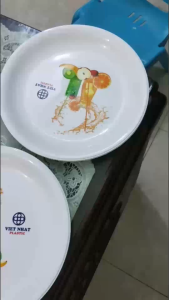 Đĩa Nhựa Hoa Văn Nhựa Nguyên Sinh Đường Kính Lớn 27 CM cực đẹp