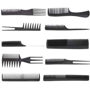 10Pcs Professional Styling Comb Set Salon Hairdressing Styling Tools Hair Cutting Combs Barbers Brush Comb Kit