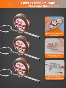 DELIXI | Mini Portable Keychain Steel Measuring Tape