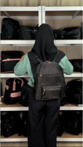 Peonia PNA CONNA Water Resistant Ransel Tas Wanita Punggung Kantor Kerja Sekolah Kuliah Outdoor Trendy Fashion Style Travel Casual Backpack Anak Remaja Perempuan Selempang Cewek Bag