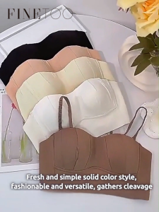 FINETOO BUY 1 TAKE 1 PROMO Seamless Push Up Bra for Women Wireless Adjustable and Comfortable Brallete Traceless Design Soft Lingerie
