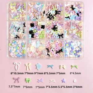 Phụ Kiện Trang Trí Móng Tay Bằng Nhựa Hình Nơ Tối Giản Nhiều Màu Sắc Họa Tiết Cánh Hoa 3D Trang Trí Móng Nghệ Thuật Tự Làm Thiết Kế Làm Móng 1 Hộp