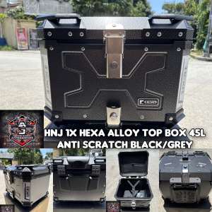HNJ 1X PURE ALUMINUM ALLOY TOP BOX 45LITTERS MOTO COFFER