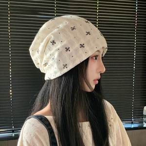 TIANZHENTONGXIU | Slimming Face Warm Postpartum Pile Hat