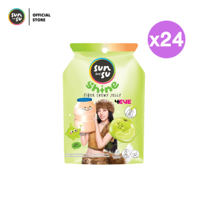 (แพ็ก 24) SUNSU Shine x 4EVE ซันซุ เยลลี่ผสมบุกไฟเบอร์ กลิ่นมะขามและนมเปรี้ยว