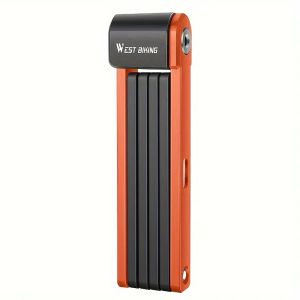 WEST BIKINGBicycle Folding Lock Anti-theft Key Lock Mountain Bike Electric Bike Chain Lock Cycling Equipment