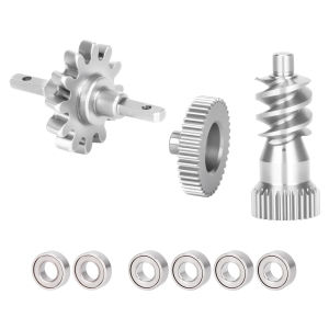 Stainless Steel Transmission Gearbox Gear Set for 1/30 Axial SCX30 Ford Bronco Jeep Wrangler RC Crawler Upgrade Accessories