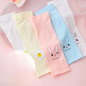 SVORIAHI | Ice Silk Sun Protection Sleeve Covers Thin Cute Summer Childrens Arm Protector UV Protection Boys Girls Baby Sleeve Covers