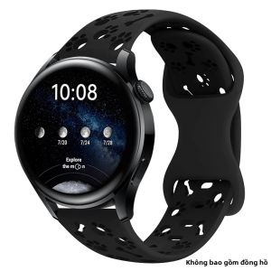 Dây Đeo Silicon Cho Samsung Galaxy Watch 7/6/5/4 Classic 5Pro - 18mm/20mm/22mm Tương Thích Với Huawei Watch GT 6/5/4 GT5 6Pro 46mm