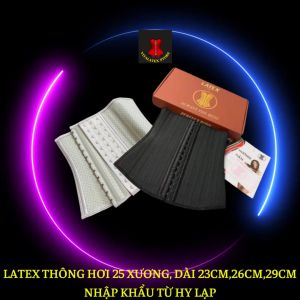 (FREE: áo liner+thước dây) Đai latex thông hơi 25 xương dài 23cm26cm(Hy Lạp)-Giải pháp tốt nhất để có 1 vòng eo con KIẾN.