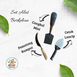Set Alat Berkebun Cangkul Mini dan Cetok serta Pemotong Rumput