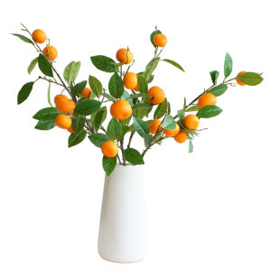 Artificial Tangerine Branch Fake Fruit Tree Branch Simulation Orange Cuttings Home Wedding Decoration