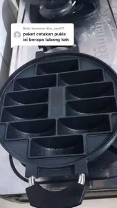( Siap Kirim ) Cetakan Kue Pukis 10 Lubang Loyang Bulat Aluminium Dengan Tutup Kaca by KEDAI REJEKI
