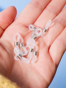 Clove10 PCs Glasses Rubber Gasket Silver Golden Sunglasses Eyeglasses Chain Non Slip Anti-Lost Silicone Ring DIY Ornament Accessories