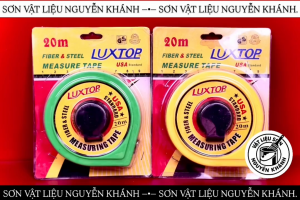 Thước dây cuộn sợi thủy tinh bọc thép LUXTOP 20m – Thước đo công trình đo đất đo khoảng cách