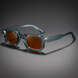 Men Vintage Rectangle Frame Sunglasses Fashion Retro Sun Glasses Luxury Brand Design UV400 Shades Eyewear Women Goggles