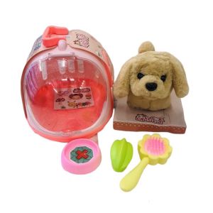 [MUA 2 GIẢM 5%]Đồ Chơi Cún Bông Thỏ Bông Pin Biết Đi Sủa Ngoắc Đuôi Kèm Chuồng Dễ Thương Cho Bé