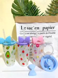 PL Kids Water Bottle Tumbler With Straw Cute Decoration 400/600ml Bottle Tumbler For Kids